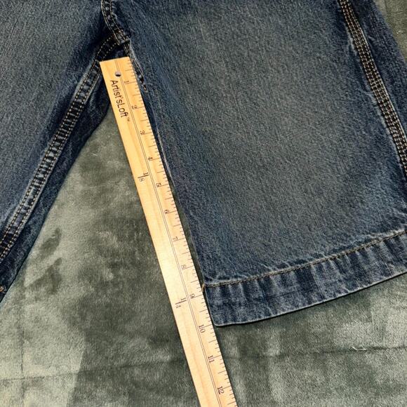 VTG Y2K '08 Arizona Carpenter Shorts Boys 14 Slim Blue Denim Medium Wash Pockets - Picture 6 of 6